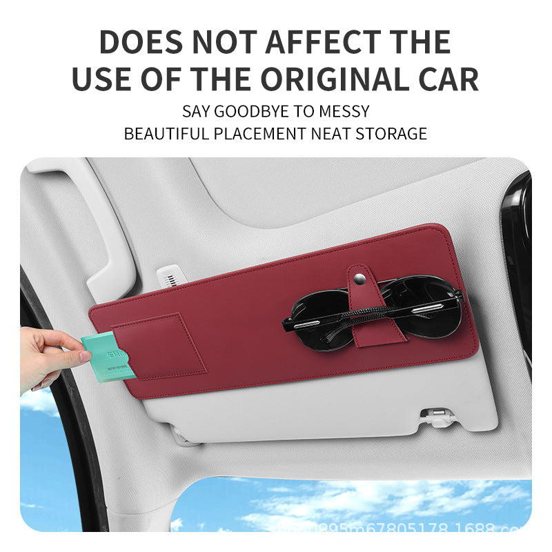 Car Sun Visor Extension Board Front Shield for Driver and Passenger Side, Extended Shield Storage, Anti-Glare Multi-Functional Car Interior Accessories