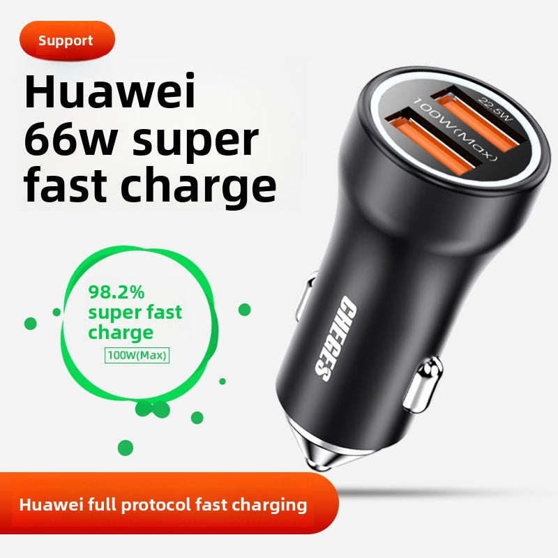 Metal Car Charger Wholesale USB Car Phone Charger PD20W Super fast charge100w Car Charger
