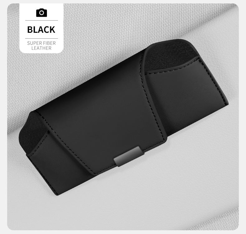 Car Sun Visor Sunglasses Case Holder In-Car Sunglasses Storage Clip Car Accessories Collection Car Glasses Clip
