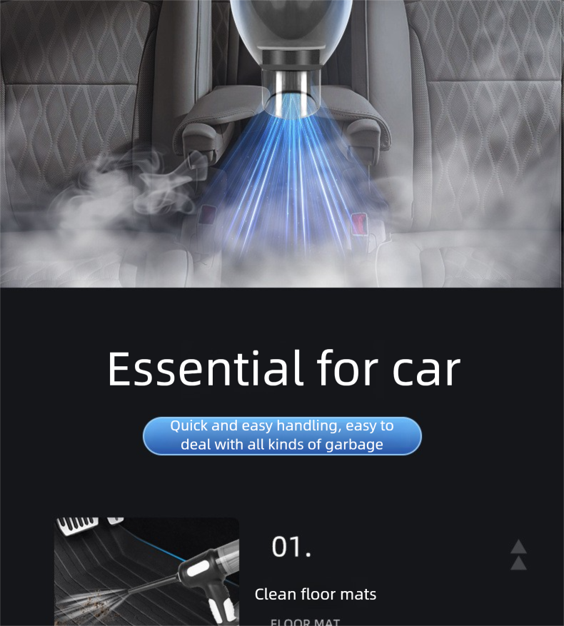 Wireless Car Vacuum Cleaner Super Suction Car Special Wireless Handheld Small Portable Vacuum Cleaner KC Certification