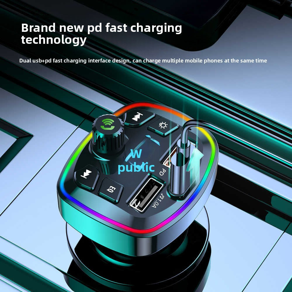 QC3.0 Car Charger Bluetooth Receiver Lossless Sound Quality MP3 Player Super Fast Charging Car Charger