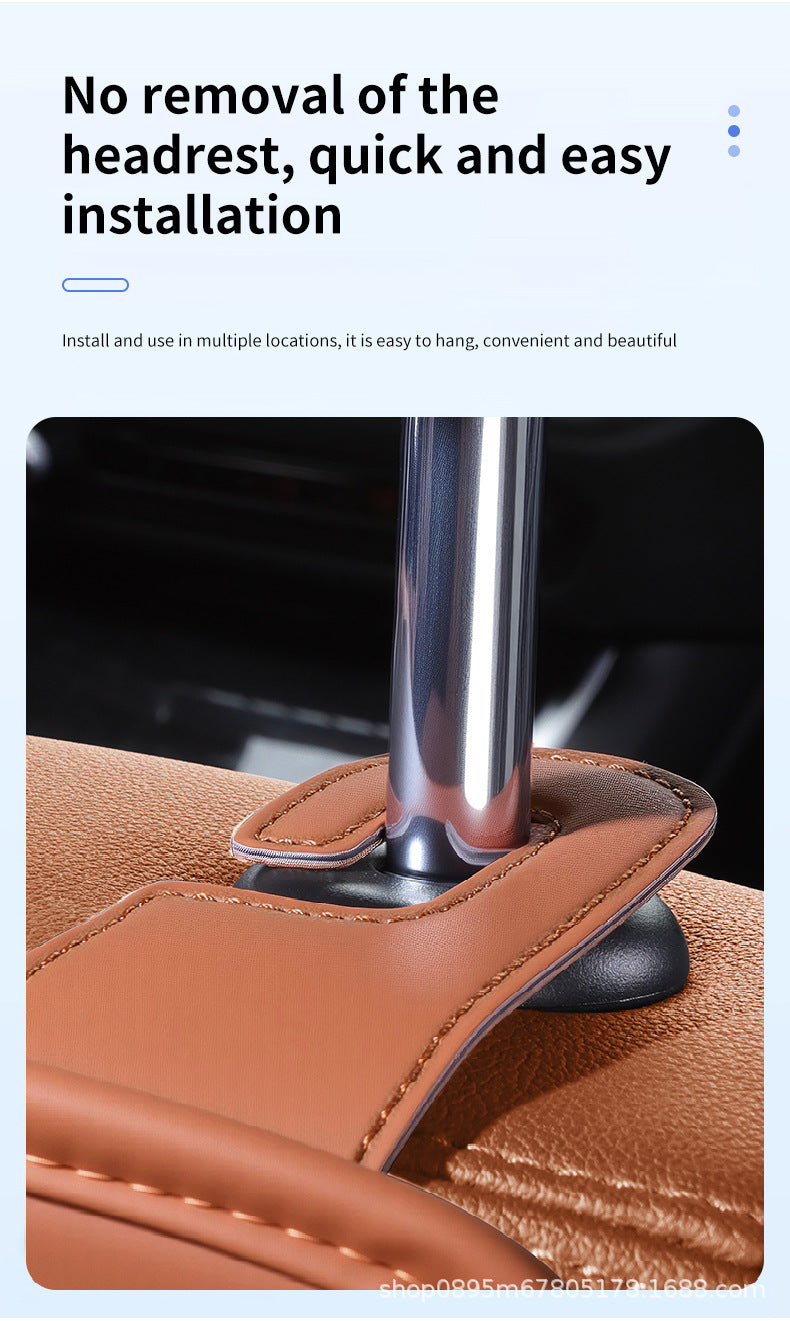 Car Cup Holder Car Seat Back Storage Box Multi-Functional Storage Bag Rear Seat Organizer Hook Trash Can