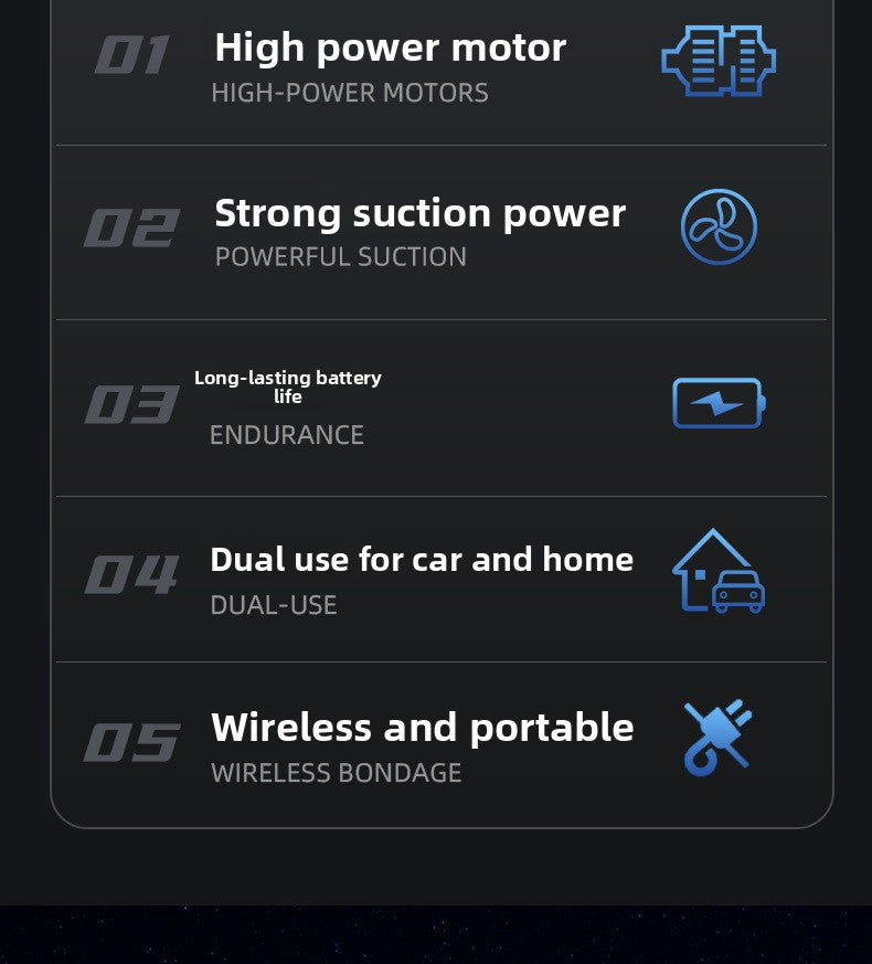 Wireless Car Vacuum Cleaner Super Suction Car Special Wireless Handheld Small Portable Vacuum Cleaner KC Certification