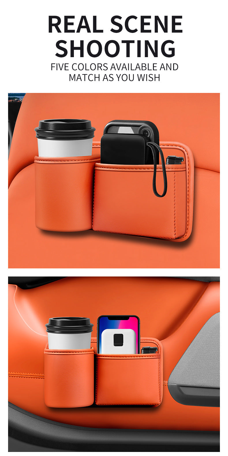Car Storage Box In-Car Door Cup Holder Car Seat Back Storage Box Multi-Functional Storage Rack