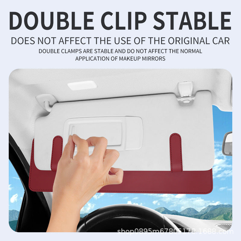 Car Sun Visor Extension Board Front Shield for Driver and Passenger Side, Extended Shield Storage, Anti-Glare Multi-Functional Car Interior Accessories
