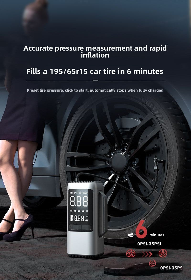 Multi-functional car emergency start-up power supply car air pump vacuum cleaner all-in-one portable